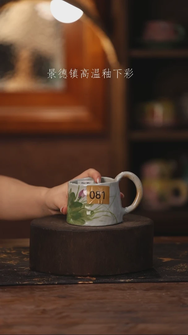 陶瓷景德镇高温釉下手绘陶瓷081