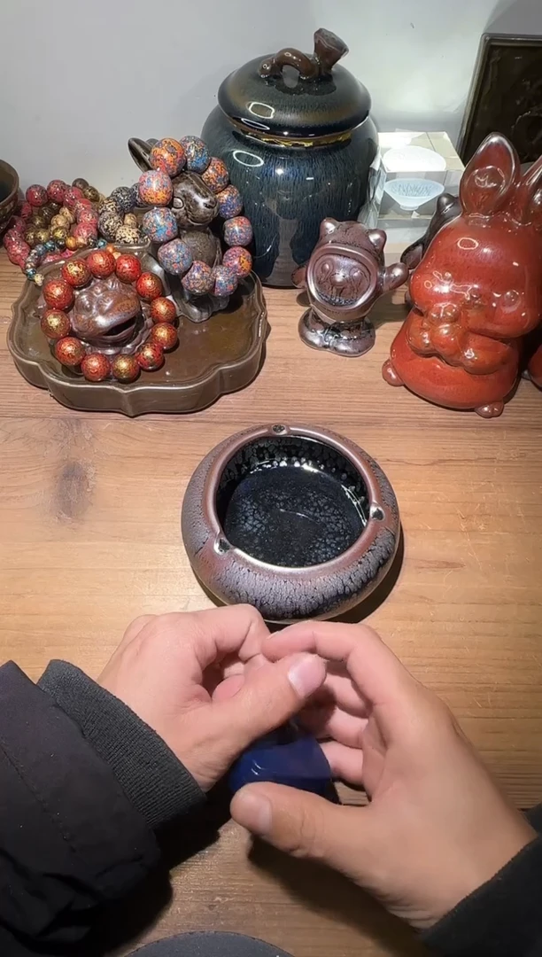 茶盏建阳建盏茶杯一只 烟灰缸