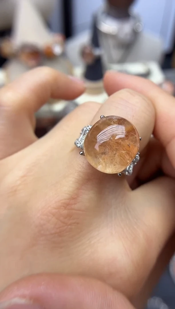 银S925镶嵌珠宝半成品水晶定制定制