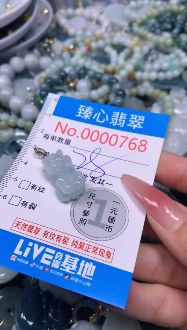 【闪购商品】翡翠颈饰未镶嵌含绳000768