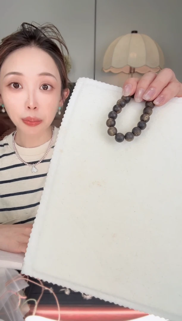 香榧木手串/手链月下观素圈12M