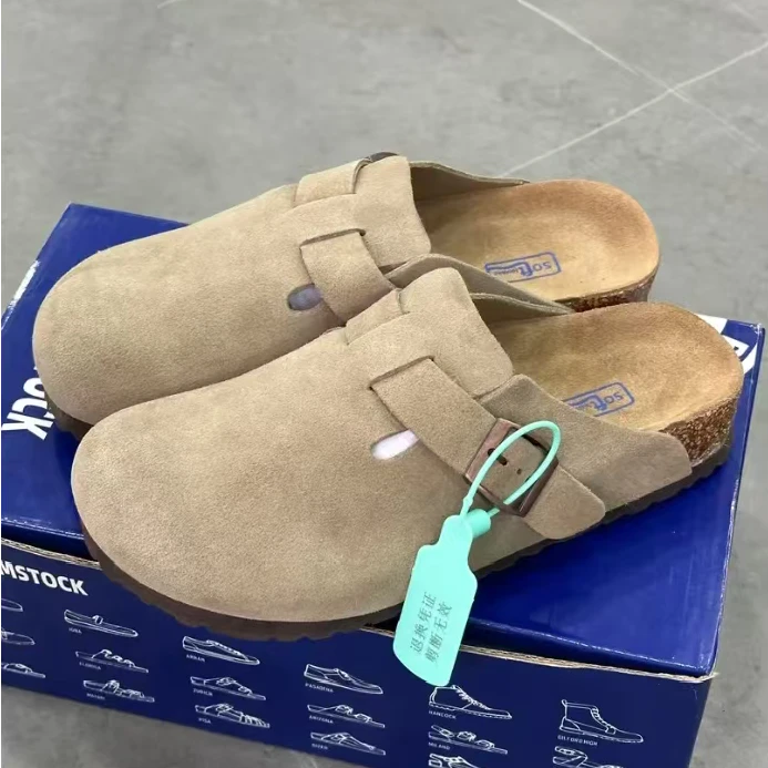 【001-200】外贸牛皮软木底勃肯鞋！孤品断码新！清！0退换包运费