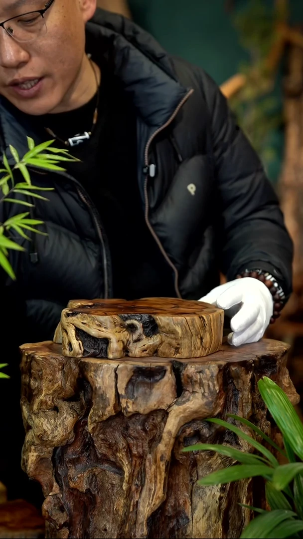 木雷击枣木底座
