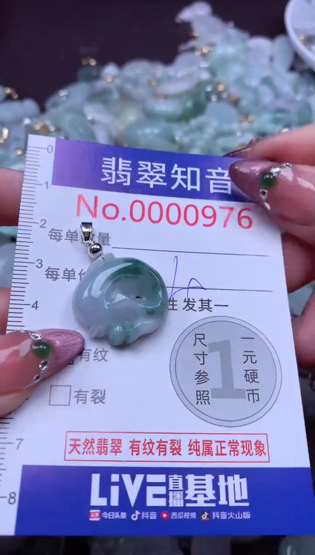 吊坠(不含链)未镶嵌翡翠976
