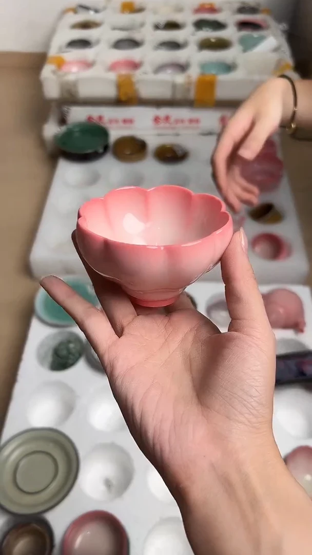 龙泉云间青瓷小米茶器