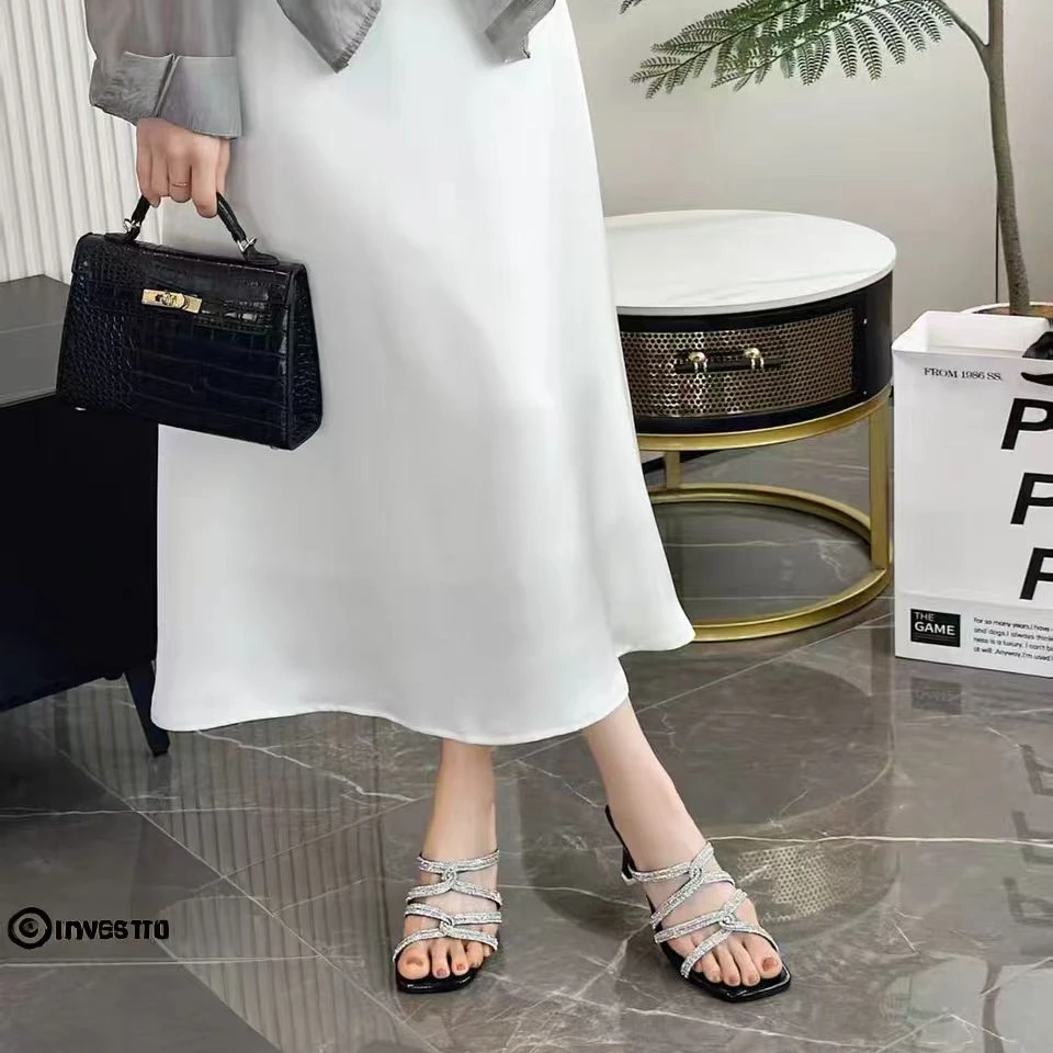 D-70-1   夏季新款时尚气质粗跟拖鞋