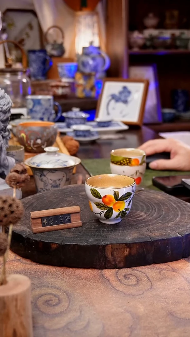 杯子琵琶手工手绘手工手绘