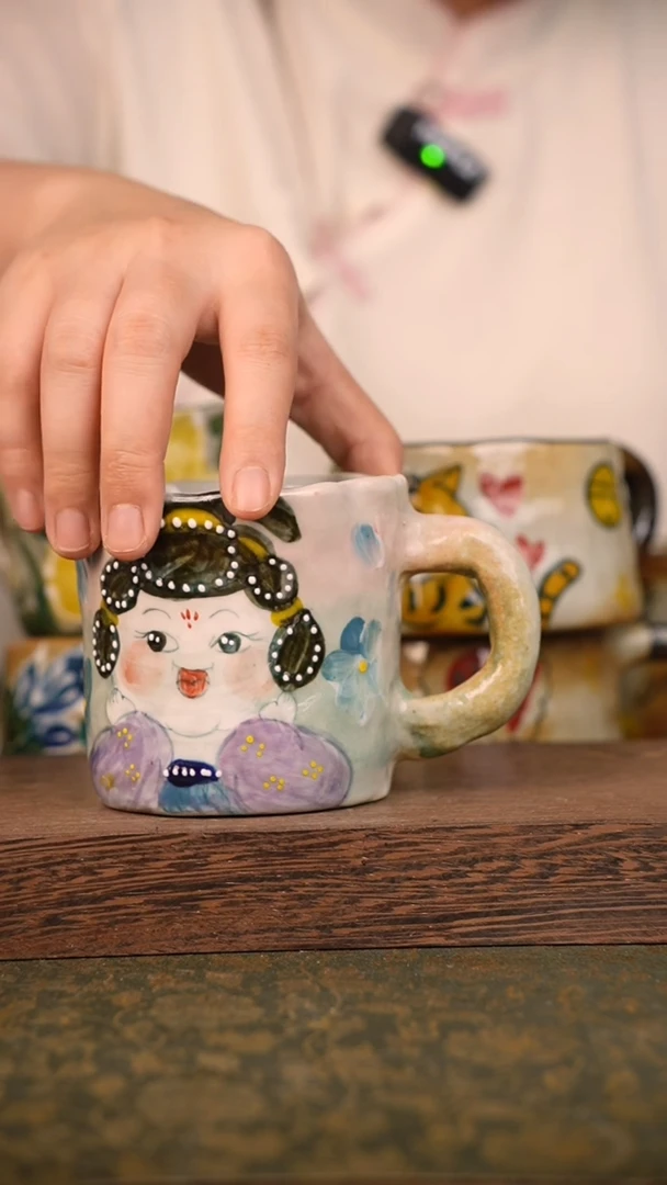 摆件泥垚手作 景德镇手工手绘器物