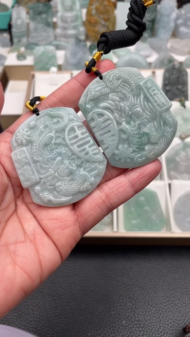 颈饰未镶嵌翡翠天然缅甸翡翠A货383