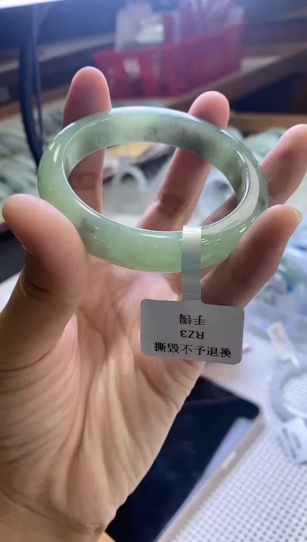 未镶嵌手镯翡翠正圈56圈口，4002