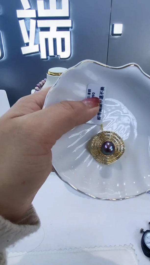 未镶嵌胸饰淡水珍珠Y淡水胸针