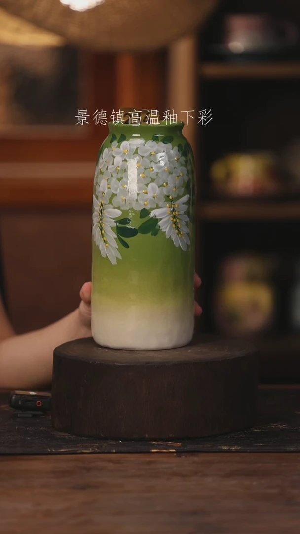 陶瓷景德镇高温釉下手绘陶瓷234
