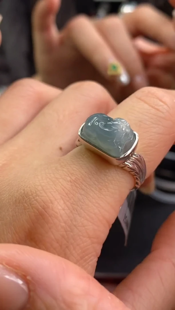 颈饰银S925镶嵌翡翠净货15480