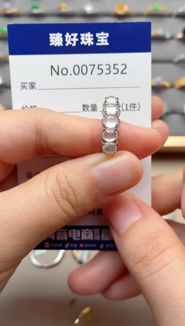 银S925镶嵌戒指翡翠俊*1