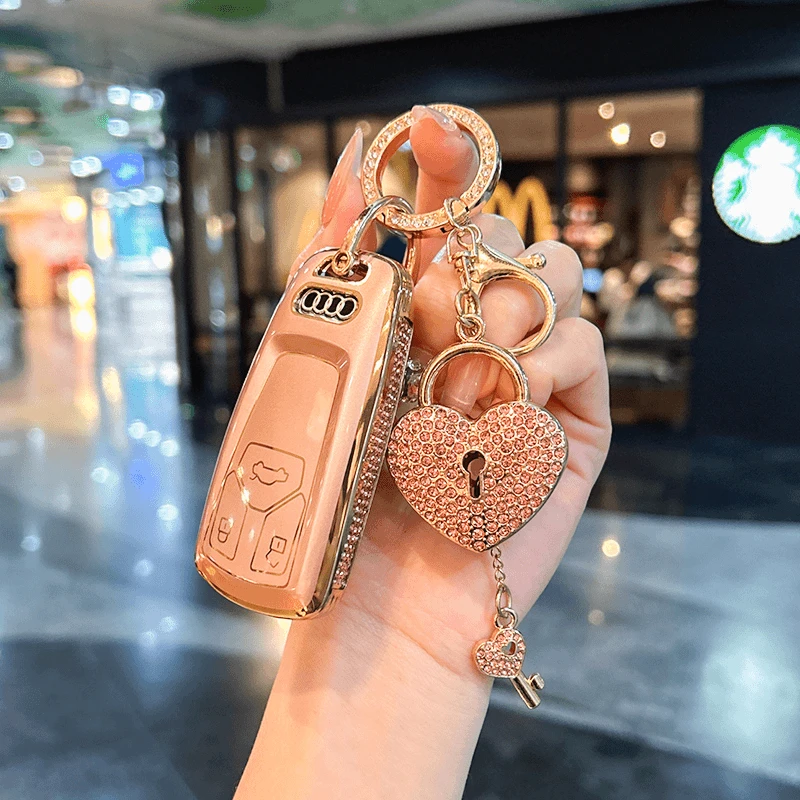 2025新款奥迪a4l钥匙套a6l/q5l壳a3高级感q3女a6/a7l/a4/q5/q7扣