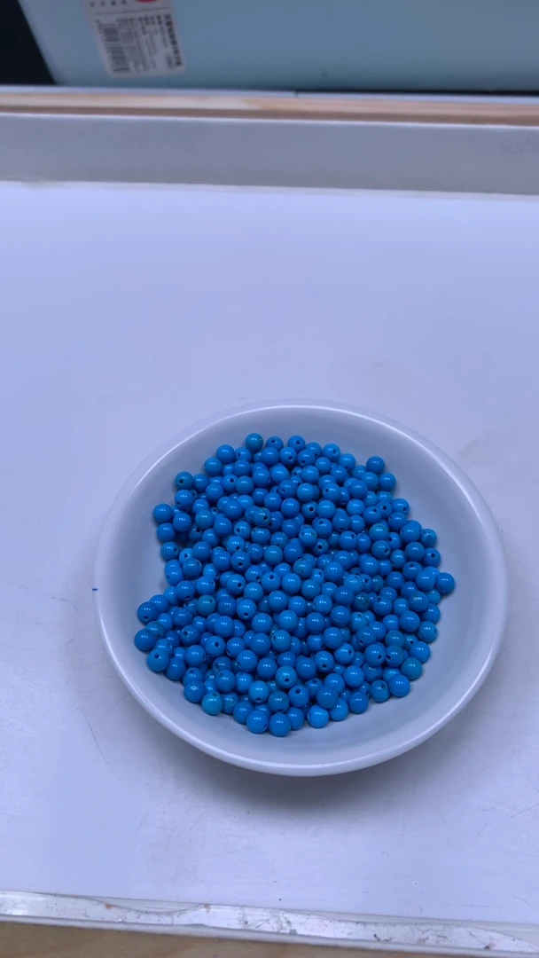 未镶嵌玛瑙手饰B1766 高瓷蓝4mm30个6.8元