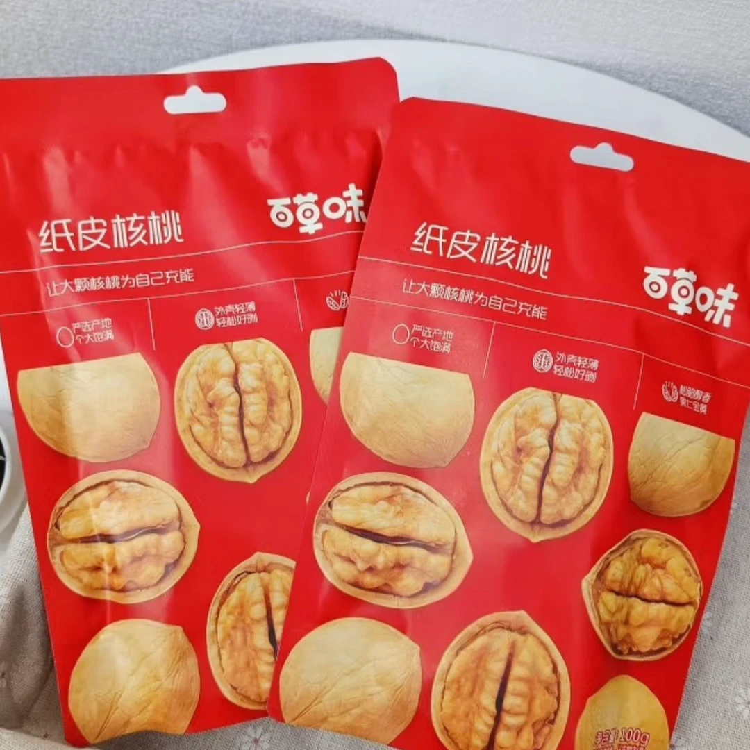 百草味纸皮核桃100g/袋效期2025.08.1