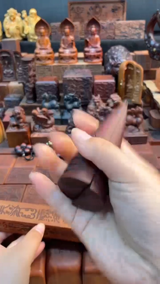 木枣木牛角9公分圣杯+说明书一物一拍