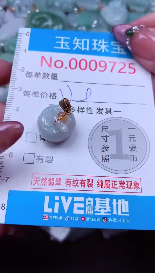 吊坠(不含链)未镶嵌翡翠9725