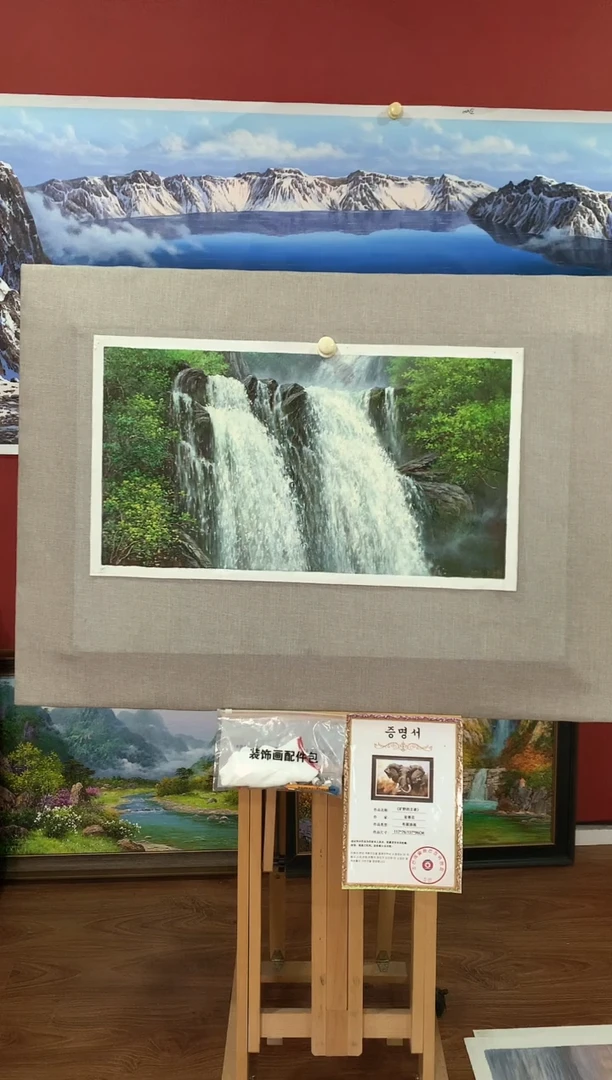 油画【43号】朝鲜原创手绘油画【功勋Ⅰ级画家丨孤品佳作】【顺丰包邮】