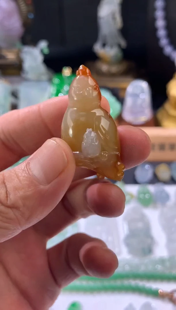 吊坠(不含链)未镶嵌翡翠天然翡翠吊坠