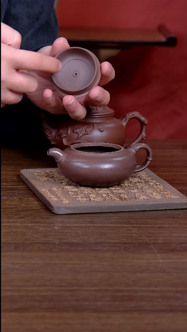 【闪购商品】紫砂茶壶报春加竹节壶