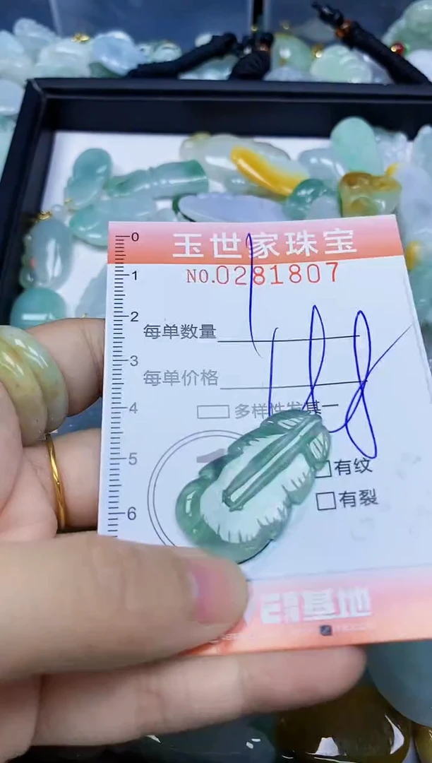 翡翠未镶嵌颈饰闪购0281807