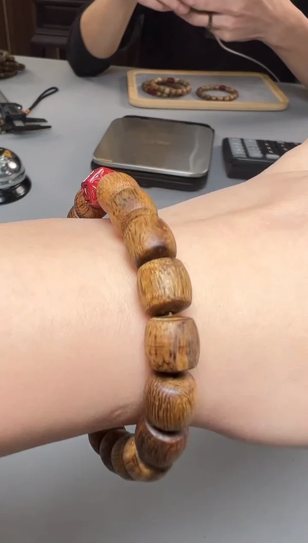 【闪购商品】沉香沉香木制品13号鼓红勾丝粉末多样性发一097