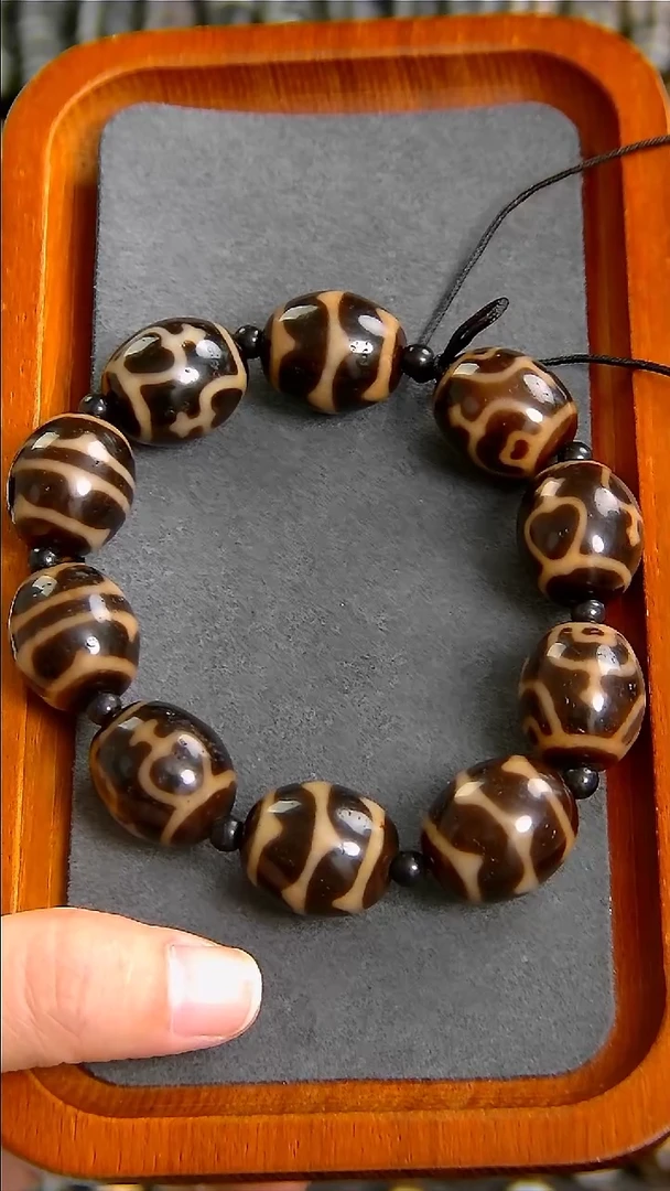 未镶嵌玛瑙/玉髓珠宝半成品上肯大尺寸多宝达洛手串17*20