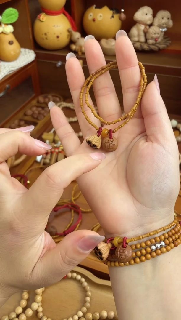 竹节手串一物一拍好运连连双圈