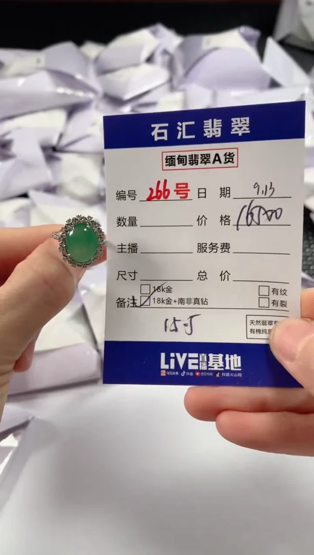 颈饰18K金镶嵌翡翠1