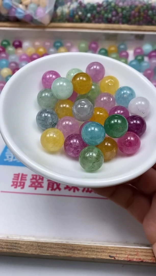 散珠未镶嵌碧玺AA1038 小灯泡碧玺12mm6个12元