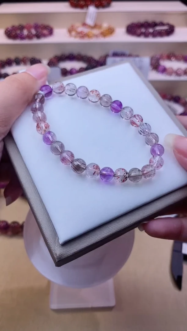 未镶嵌手串水晶仙女超七单圈7m+