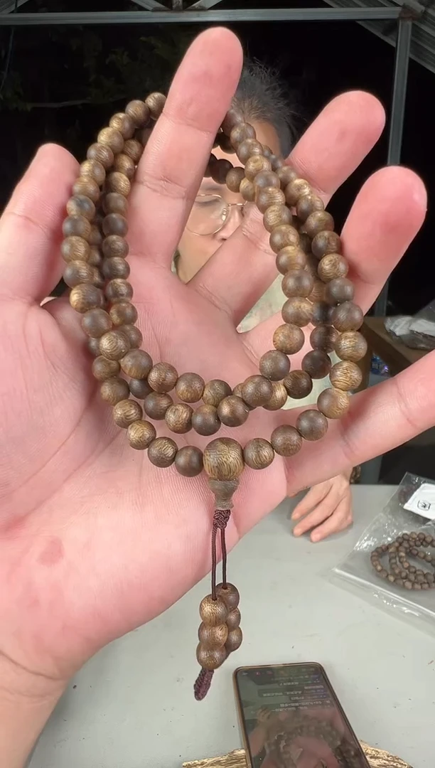 沉香手串奇楠沉香07多圈罗门黑棋手串多样性发一