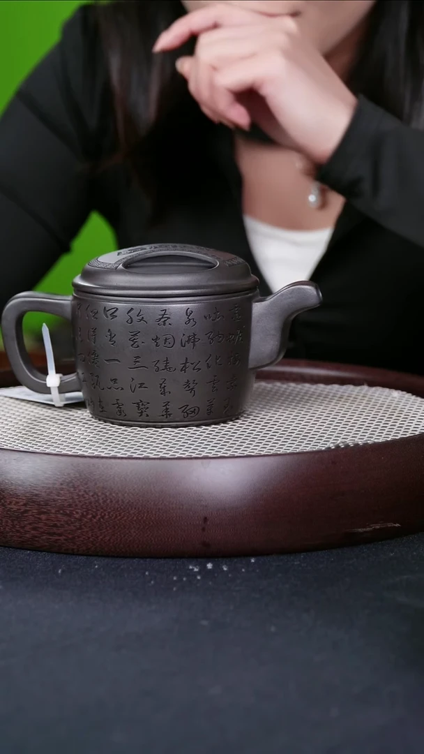 茶壶紫砂宜兴紫砂壶牛盖汉瓦h06092