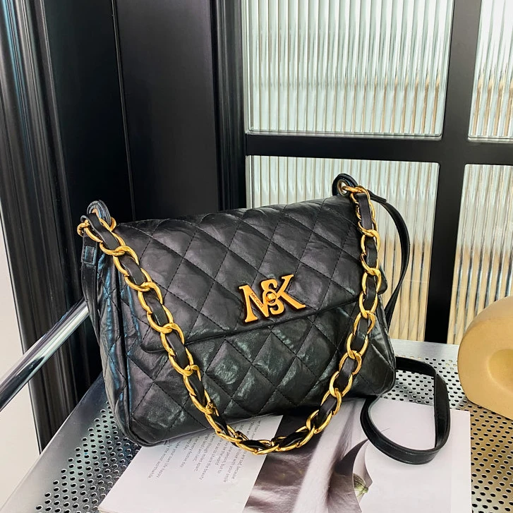 高级感女士包包2025秋冬新款时尚百搭腋下菱格链条单肩斜挎小方包