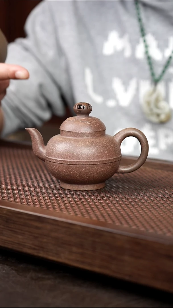 茶壶紫砂岩中泥玉带宫灯+战鼓杯{六}