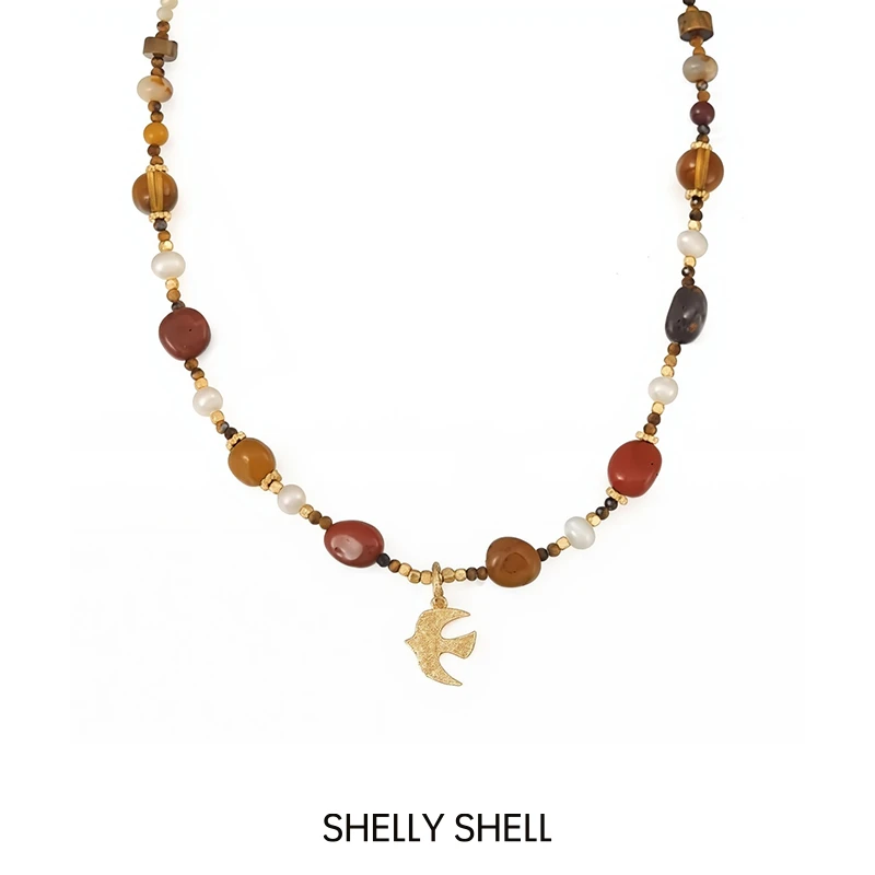 Shelly Shell 铜合金项链 逃逸飞鸟项链 轻奢百搭简约设计