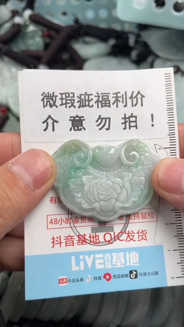 翡翠未镶嵌吊坠(不含链)1