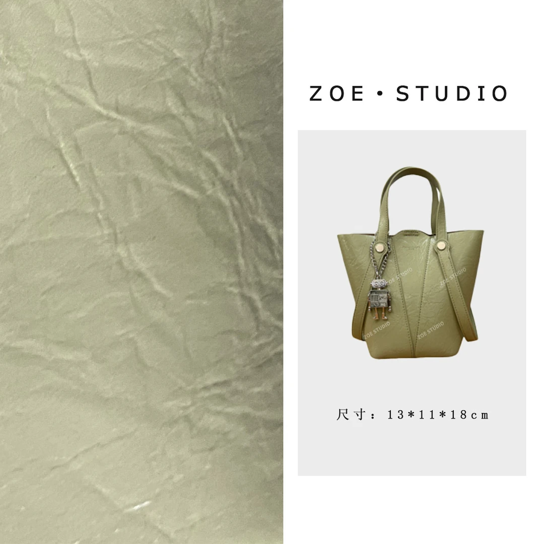 【佐伊甄选】QYX-81435-草木绿轻奢女士时尚潮流百搭单肩斜挎包真皮