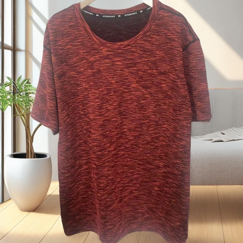 7611高弹男女同款运动T恤短袖上衣
