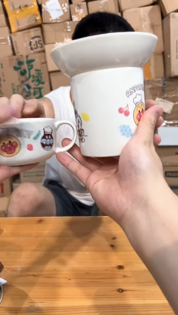 瓷片面包超人餐具4件套