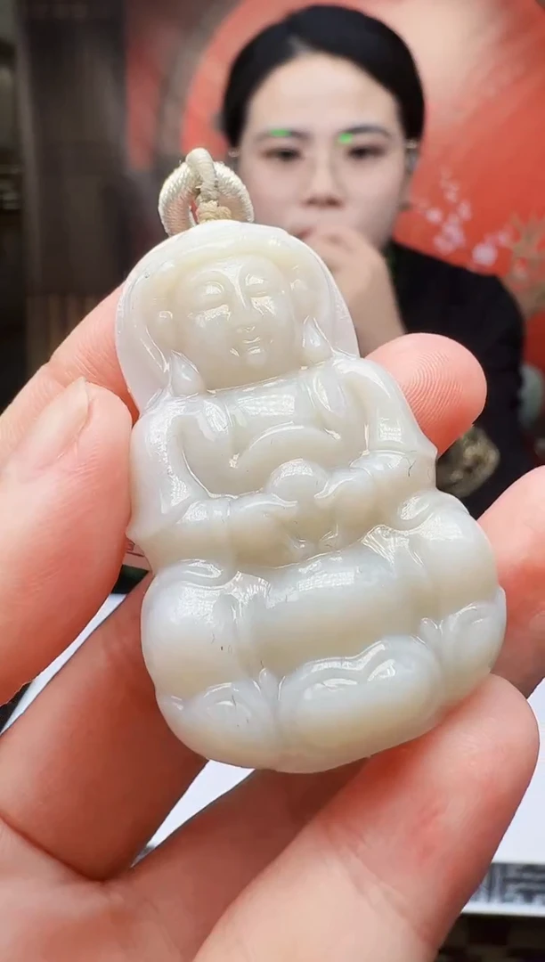 颈饰未镶嵌和田玉玉雕名家馆天然和田玉（拍一发一）