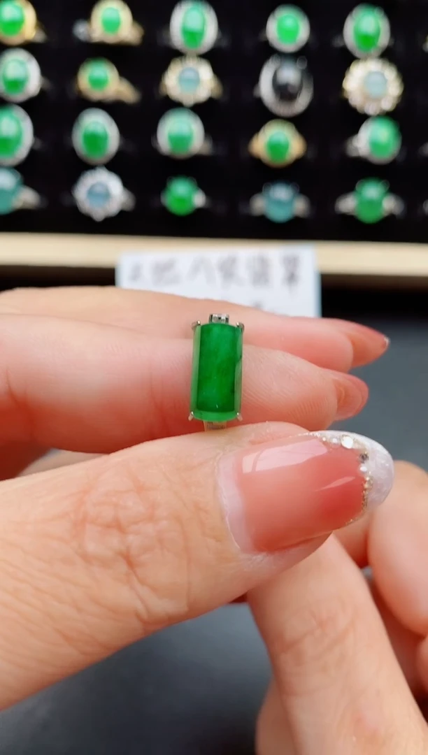 【闪购商品】翡翠戒指银S925镶嵌50880