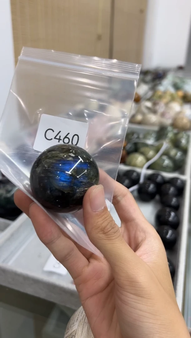 未镶嵌珠宝半成品拉长石C460 约4.8cm