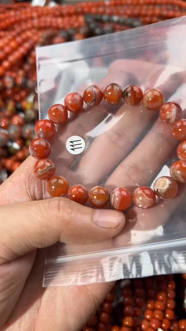 南红玛瑙手串未镶嵌10