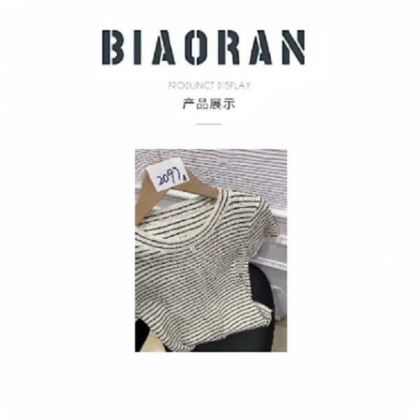 BIAORAN/标冉2025春季新款休闲针织上衣2097