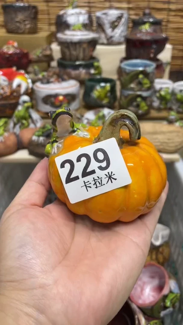 蛙229精美粗陶手工柴烧