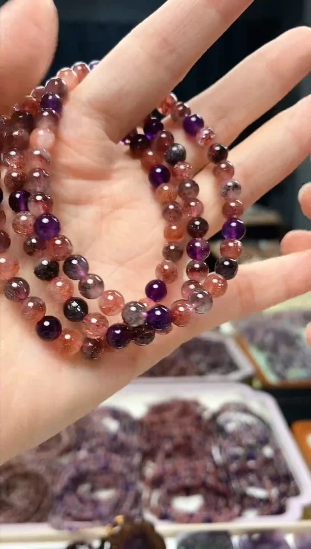 未镶嵌手串水晶超七 多样性发一