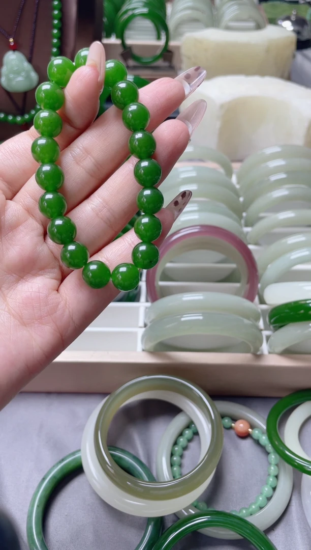 菠菜绿手串   多样性发一